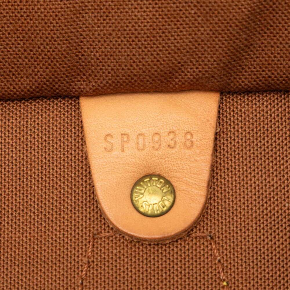 LOUIS VUITTON Brown Monogram Leather Speedy 40 Boston Bag - Picture 6 of 6